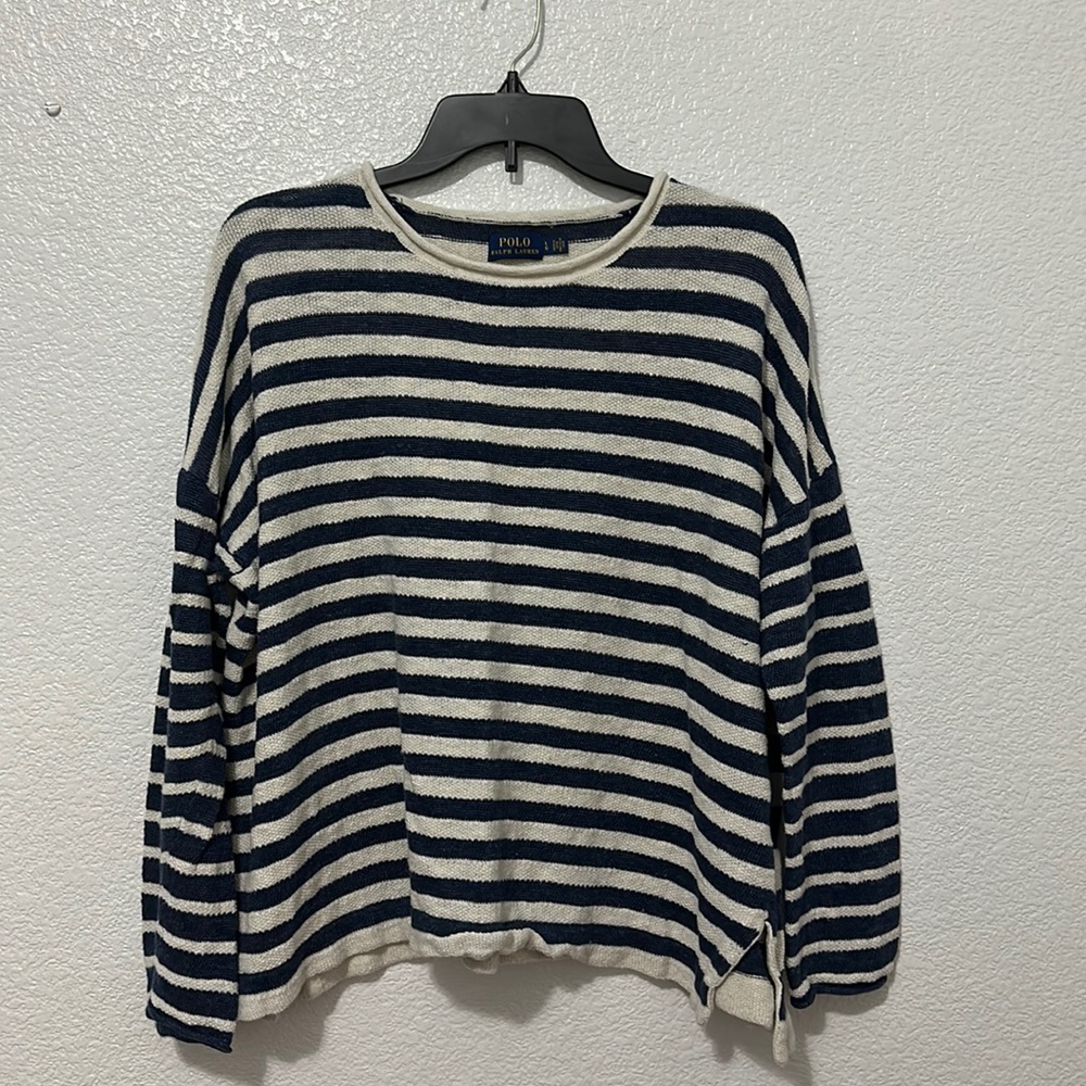 polo ralph lauren • striped knit sweater